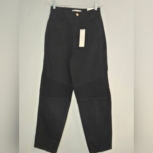 Zara Black Mom Fit Ankle Length Relaxed Fit Jeans Size 4